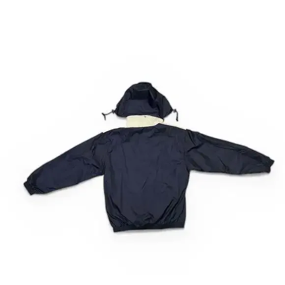 Vintage Acadia Ocean City Crew Windbreaker Jacket, Navy Blue/Cream - Size XL - Picture 2 of 5